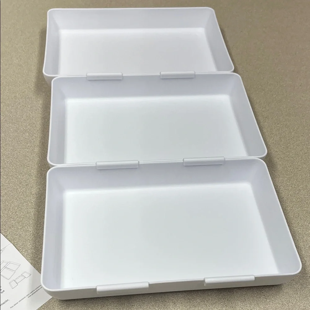 Pampered Chef White Organizer Trays
